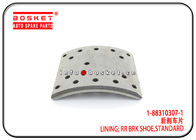1-88310307-1 1883103071 Standard Rear Brake Shoe Lining For ISUZU 6WF1 CXZ51K