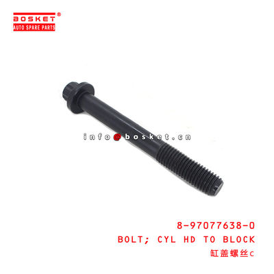 8-97077638-0 Cylinder Head To Block Bolt 8970776380 Suitable for ISUZU NPR66 4HK1 4HF1