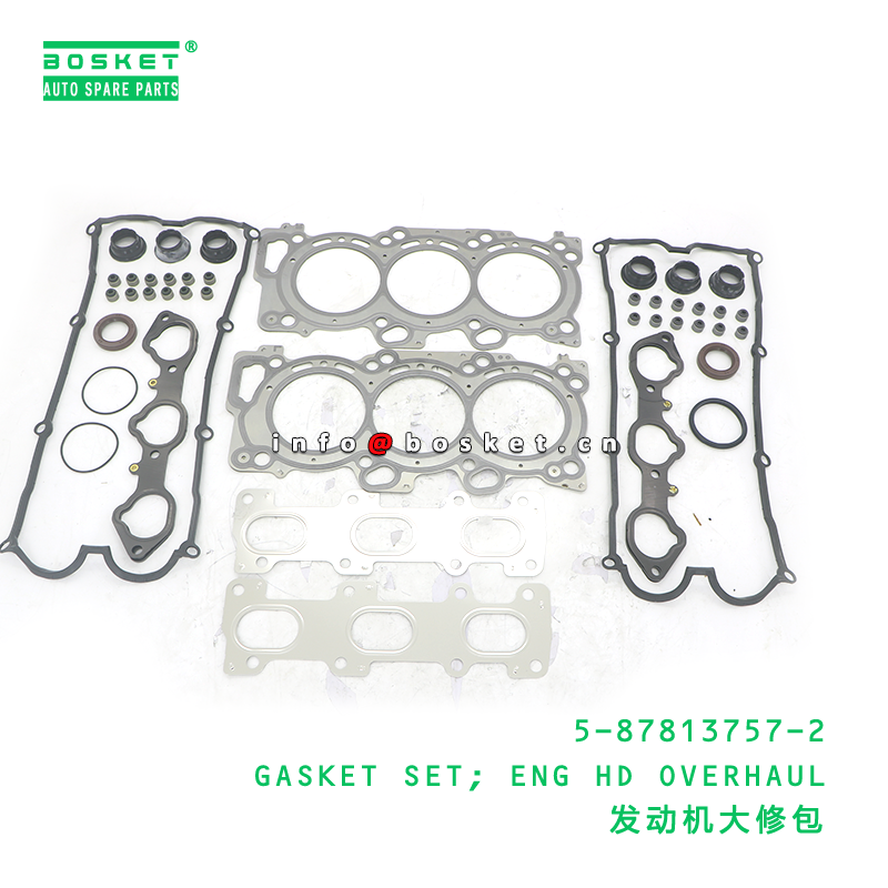 Gasket Set Engine Head Overhaul Kit Suitable for ISUZU 5878137572 with 1PCS Pack Quantities
