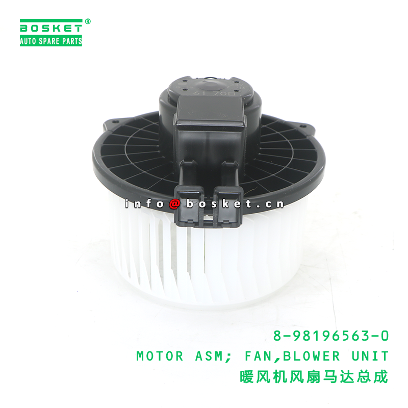 8-98196563-0 MOTOR ASM; FAN,BLOWER UNIT suitable for ISUZU 8981965630